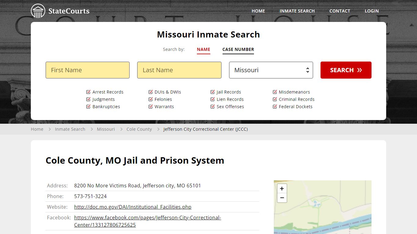 Cole County, MO Jail and Prison System - State Courts